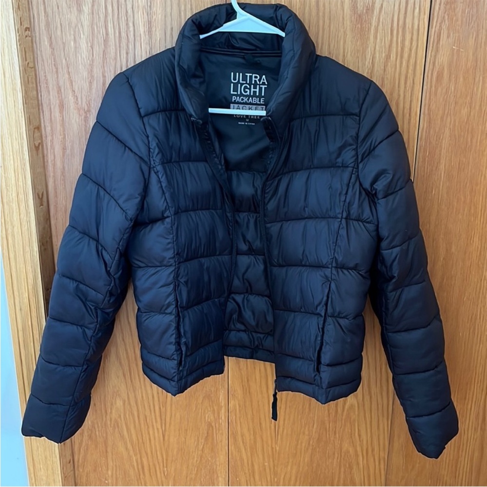 Vici Lightweight Black Puffer Jacket -Size Medium